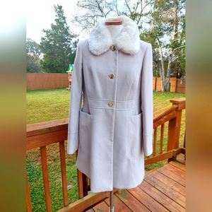 Dorothy Perkins Sz 12 Cream Dress Coat